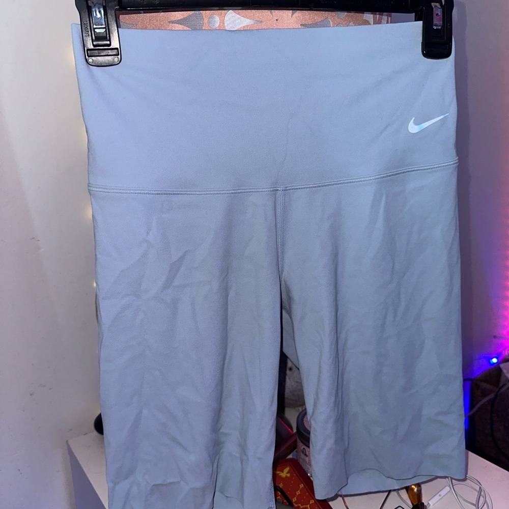 Nike light blue size small biker shorts